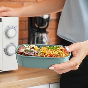 Adult Lunch Box,3 Stackable Bento Lunch Containers for Adults, Modern Minimalist Design Bento Box with Utensil Set, Leak-Proof Lunchbox for Dining Out, Work, Picnic: Home & Kitchen