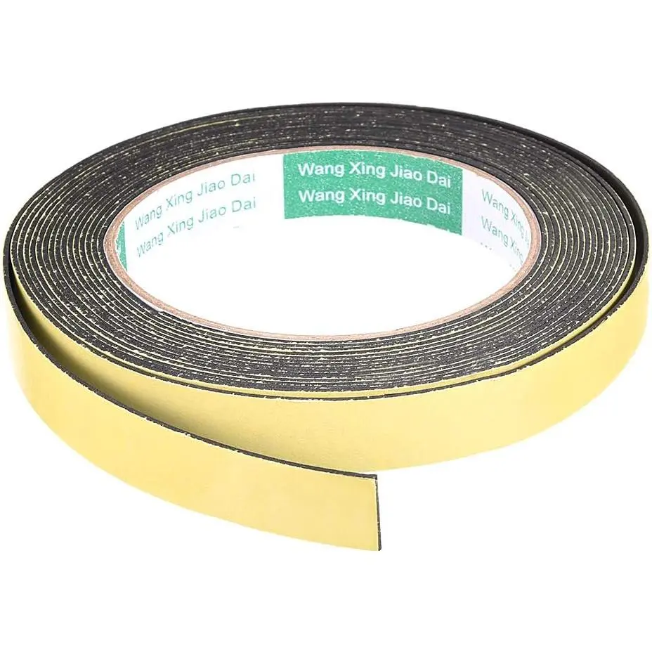 Sealing  Tape 15mm Wide 1mm Thick 5m/16.4ft Long, Self Adhesive Weather Strip for Window Door Insulation