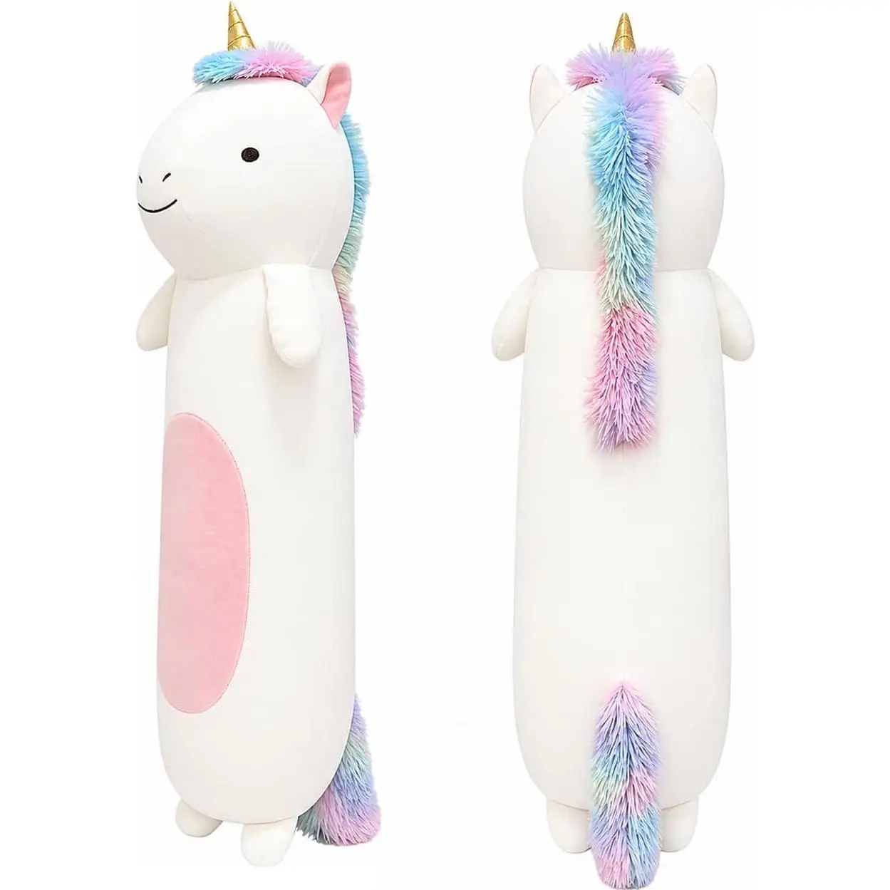 36" Long Unicorn Plush Body Pillow, Giant Cute Colorful Unicorn, Large Unicorn Squishy Soft Plushies Toy, Gifts for Kids Girls and Boys, Birthdays ﻿
