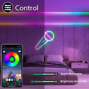 Led Neon Rope Lights 60FT,Control with App/Remote,Flexible Led Rope Lights,Multiple Modes,IP68 Outdoor RGB Neon Lights Waterproof,Music Sync Gaming Led Strip Lights for Bedroom Indoor