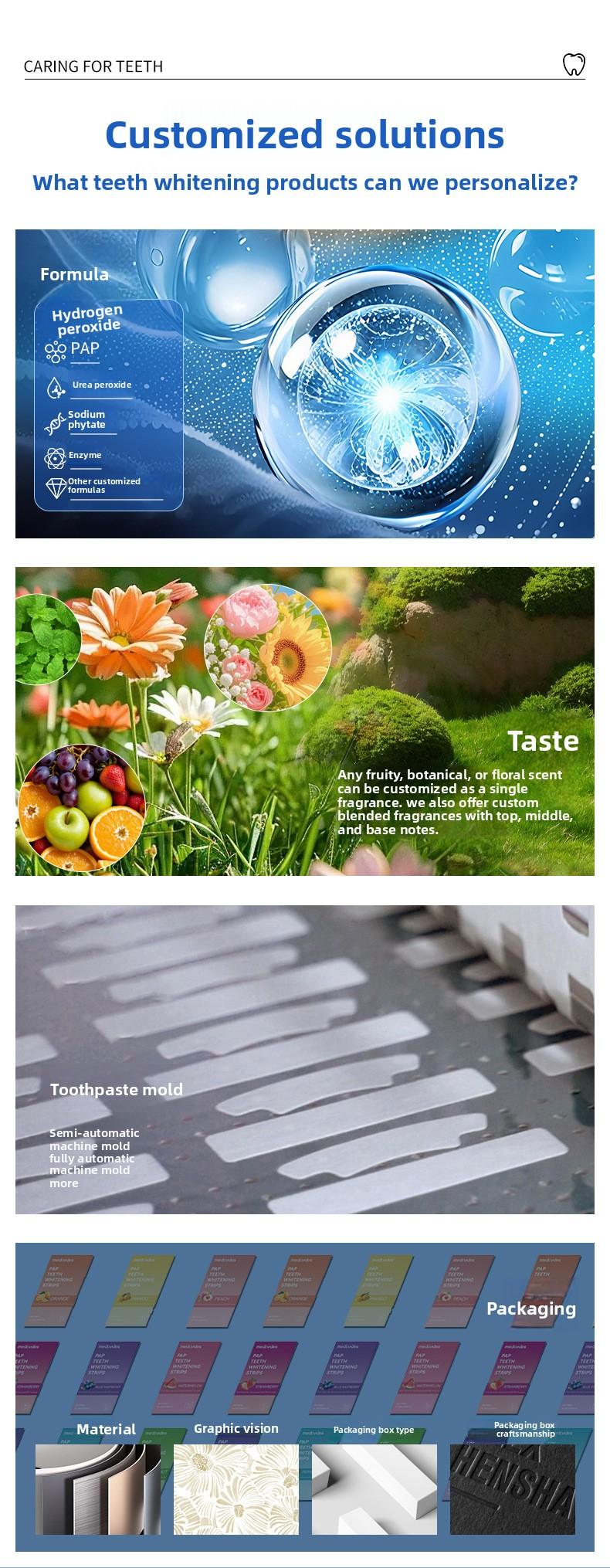 New V34 Purple Whitening Dental Strips Focus on Teeth Whitening and Removing Stains and Plaque Purple Teeth Whitening Strips