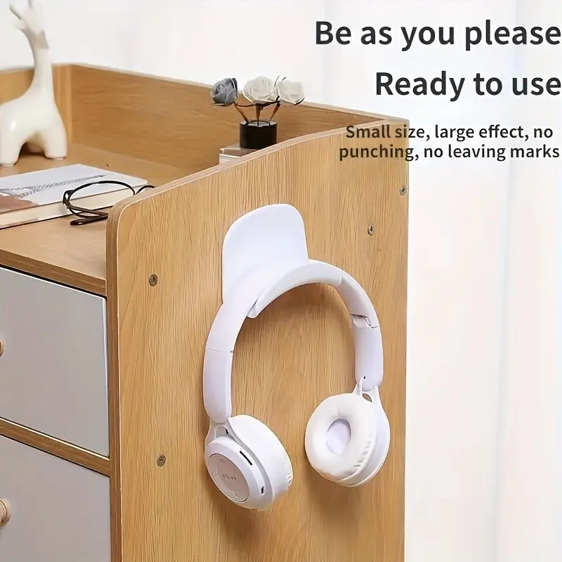 Multifunctional Headphone Stand, Sticky Game Earphone Hook, Desk Mount, Wall Mounted, No Drilling, Scarf Tie Holder, Practical Hook, Wall Mount Hooks