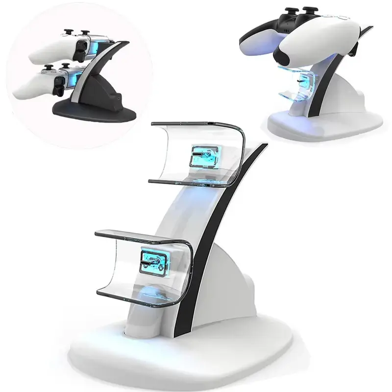 Dual Fast Charger Base For PS5 Controller Gamepad Charging Dock Stand Station for Playstation 5 Wireless Joystick Accessories