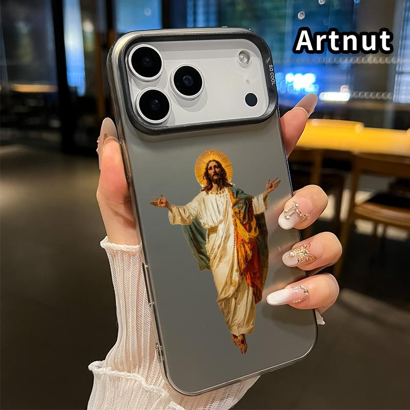 Phone Case for iPhone 17 Pro Max 16 Plus 15 14 13 12 11 Air E Jesus Christ's Holiness Pattern Anti-Scratch Shockproof Pocket-Friendly durable Cover