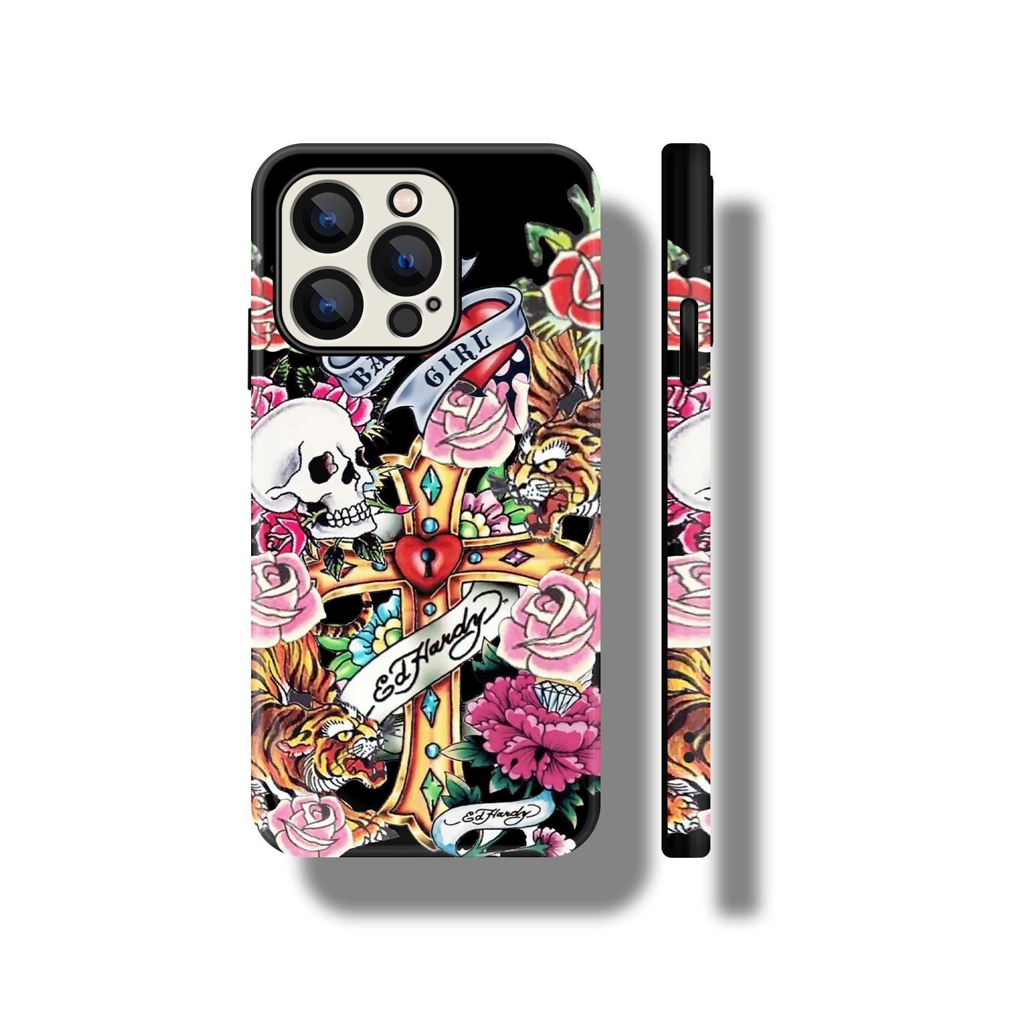 DarlingCase Durable Hardy-Inspired Protective Phone Case for iPhone 11, 12, 14, 15, 16, 17 Pro Max Stylish Y2K Aesthetic Accessories for Pro Max, Trendy Fashion for Enthusiasts