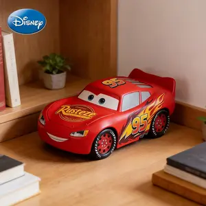 Piggy Bank for Boys Jay Franco Disney Cars Lightning McQueen Figrine Savings Coin Bank Racecar Room Decor with Easy Coin Access Gift for Fans