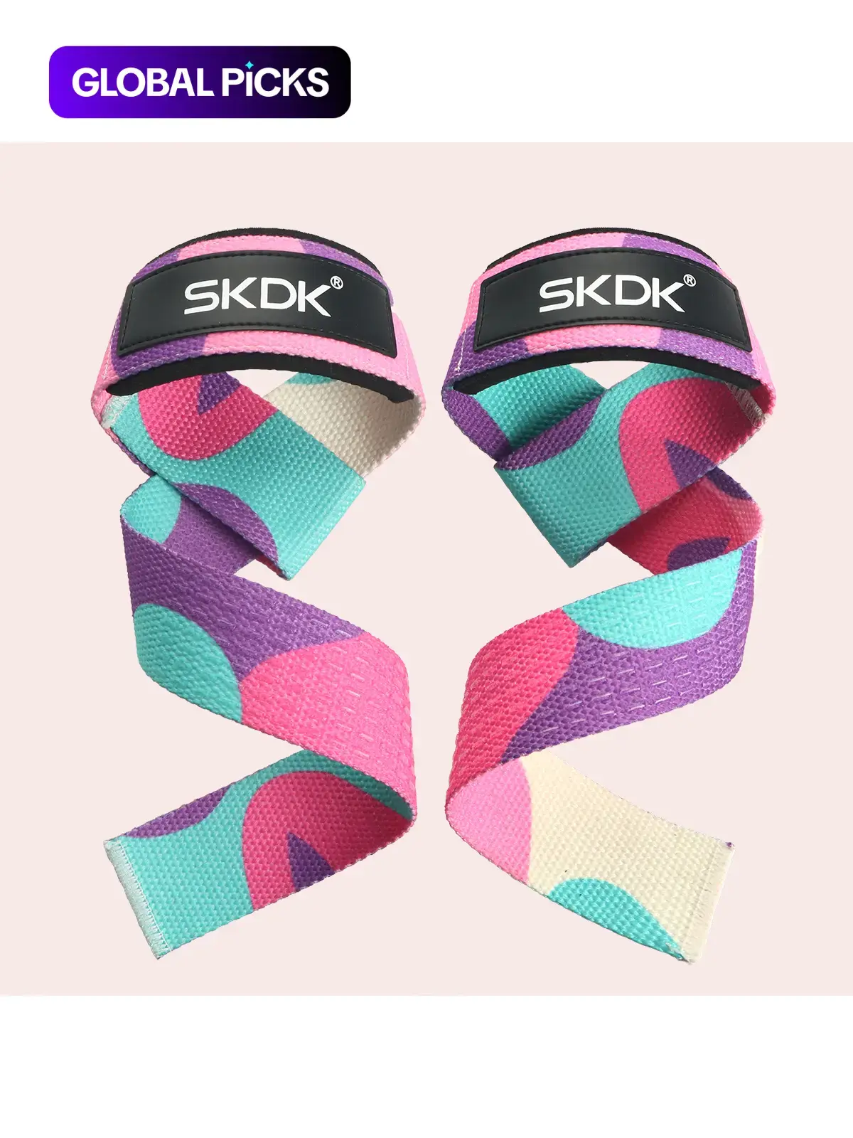 Non-Slip Silicone Weightlifting Deadlift Straps with Wrist Guards, Ideal for Gym Workouts, Strength Training Accessories, Fitness Exercise Accessories for Men & Women, Fitness Bands #GLOBAL PICKS