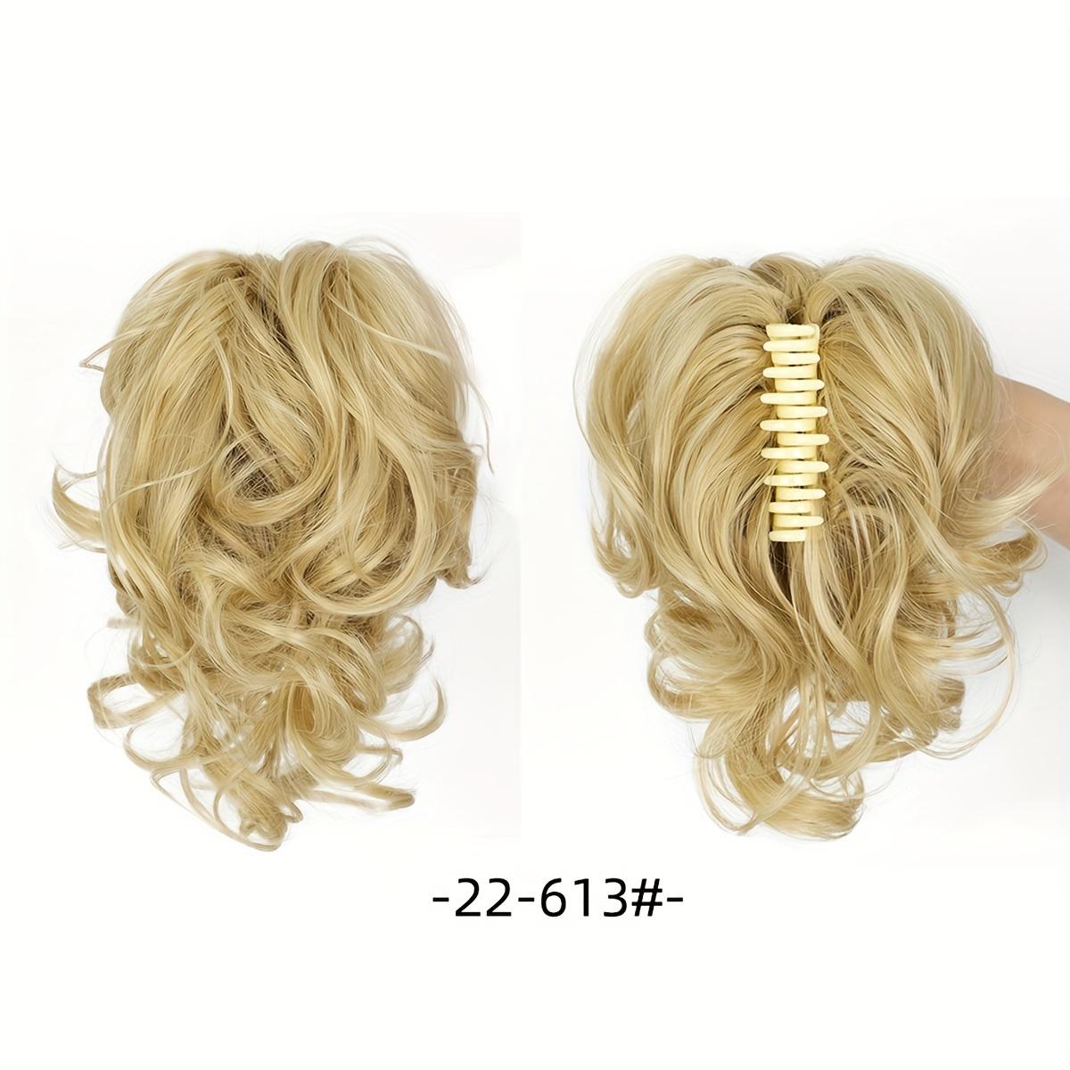 Women's Wig Big Wave Claw Clip Short Ponytail Fluffy Ponytail Braid
