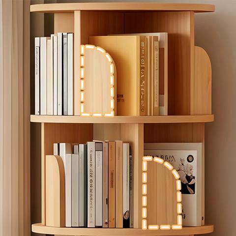 5 Tier Rotating Bookshelf, 360° Display Round Spinning Bookshelf, Space-Saving, Small Space Rotating Bookshelf Tower for Bedroom, Living Room, Home, Office 5 Tier Rotating Bookshelf, 360° Display Round Spinning Bookshelf, Space-Saving, Small Space Rotating Bookshelf Tower for Bedroom, Living Room, Home, Office