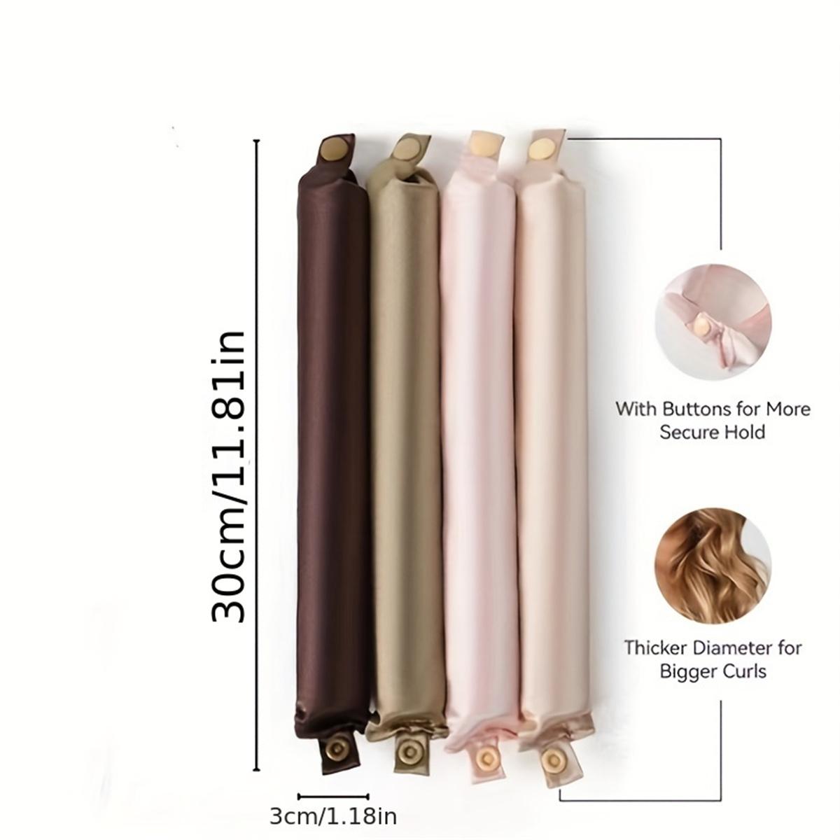 Manual Hair Curler Set, 4 Counts/set Heatless Hair Curler, Hair Styling Tool for Women & Girls, Sleeping Hair Curler, Hair Styling Accessories, Curly Wavy Hair Product, Silk Flexi Rods, Hair Styling Tools, Heatless Curling Set, Heatless Styling Kit