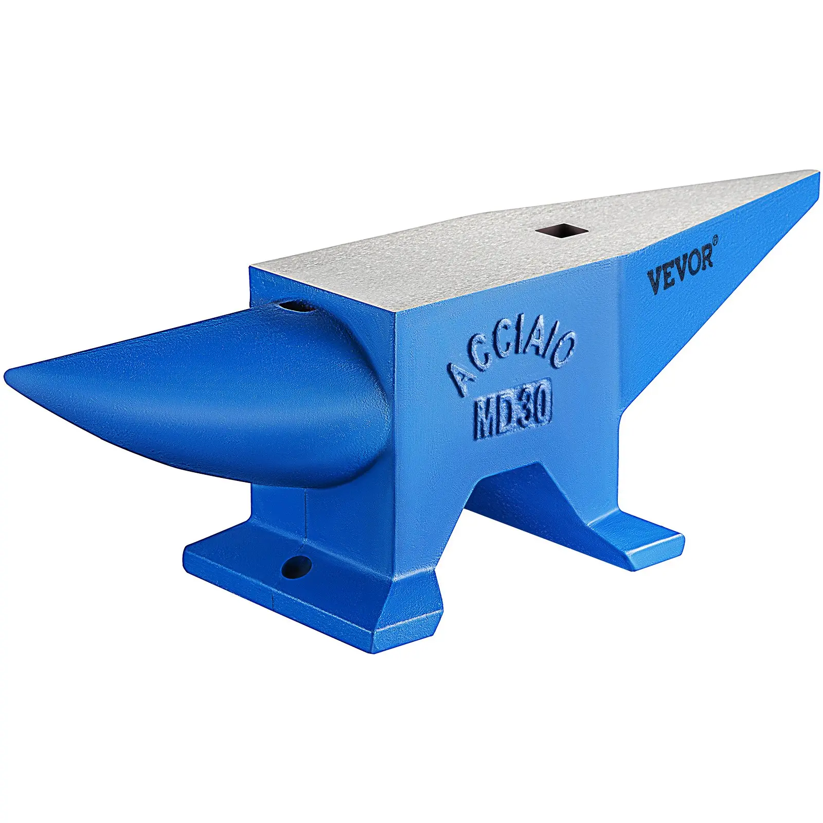 【Summerfinds】VEVOR Pro Horn Anvil, 30KG/66.1LBS Weight Steel Anvil Blacksmith Blacksmith Anvil, Portable Rugged Cast Iron Anvil Blacksmith Anvil Stable Workbench Blacksmith Forge Anvil Tool