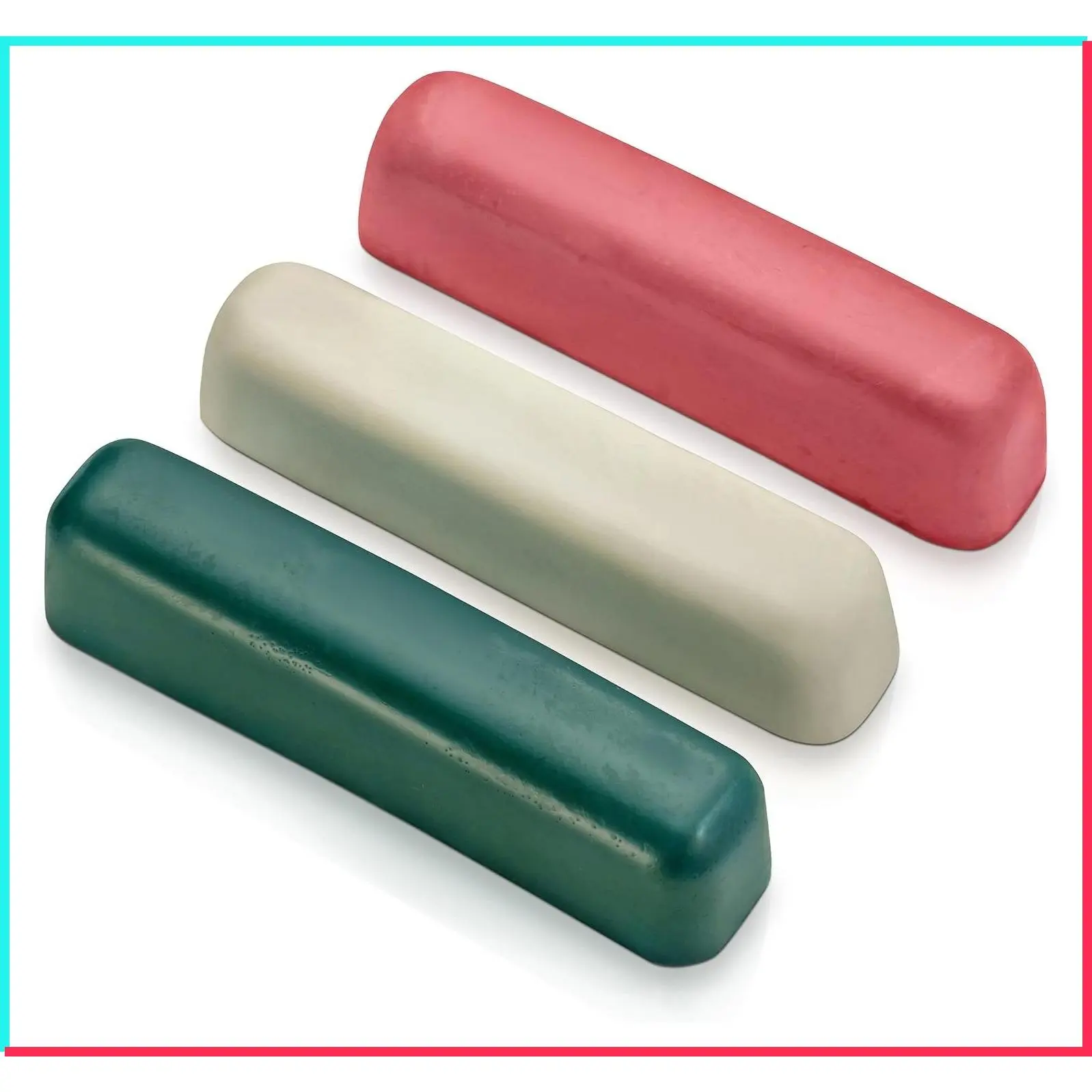 Stropping Compound Kit for Leather Strop - Buffing Compound for Knife Polishing - Red White Green Polishing Compounds