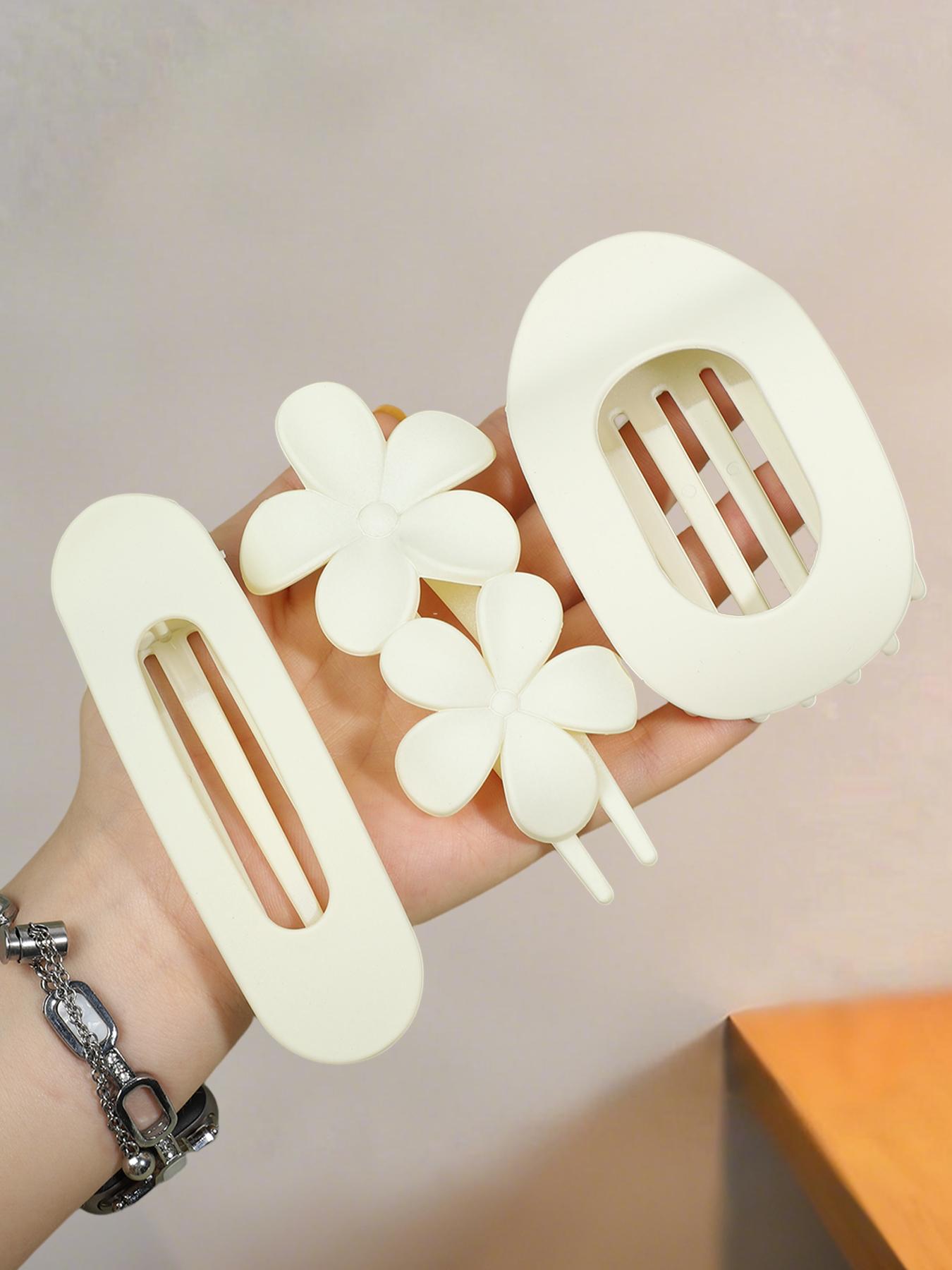 8pcs Matte Anti-Slip Large Hair Clips for Women, Suitable for Thick & Thin Hair, Daily Use Decorative Strong Hold All-Day Comfort, Hair Claws Set