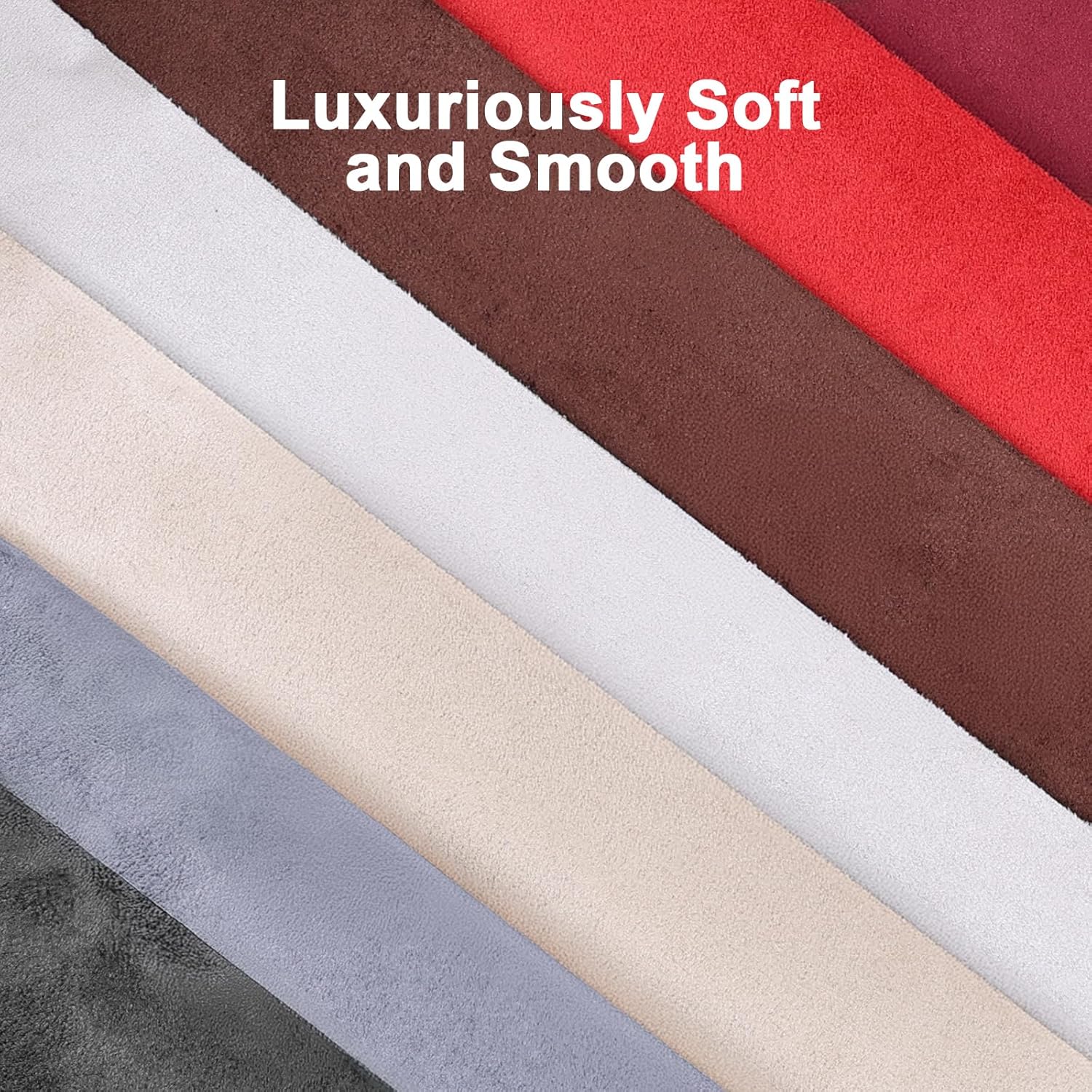 Self-Adhesive Suede & Microfiber Interior Wrap - Stretchable Synthetic Leather Film for Easy DIY Upgrade on Car Dash, Doors, and Home Decor Surfaces