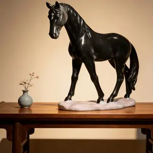 Horse Sculpture Decor, Office Desk Bookshelf Ornament, Ideal Gift for Opening Ceremony, Luxury Home Decoration, Animal Art Piece