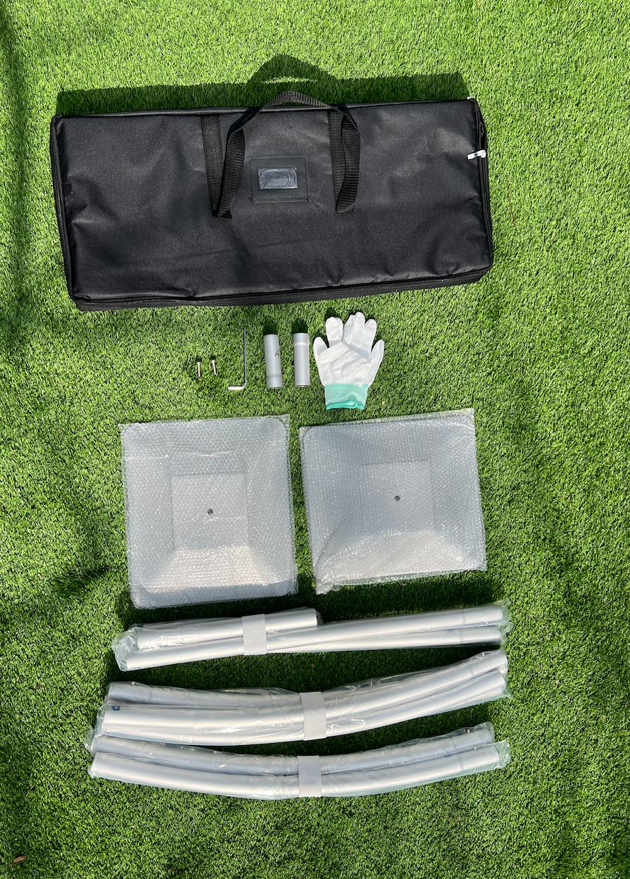 10x8ft Aluminum Alloy Tube Arch Balloon Flower Stand Lightweight Sturdy Reusable for Wedding Birthday Baby Shower Party Supplies