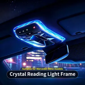For Mercedes Benz C Class W206 E Class W214 Crystal Reading Light Frames Decorative Stickers Interior Modification Accessorie