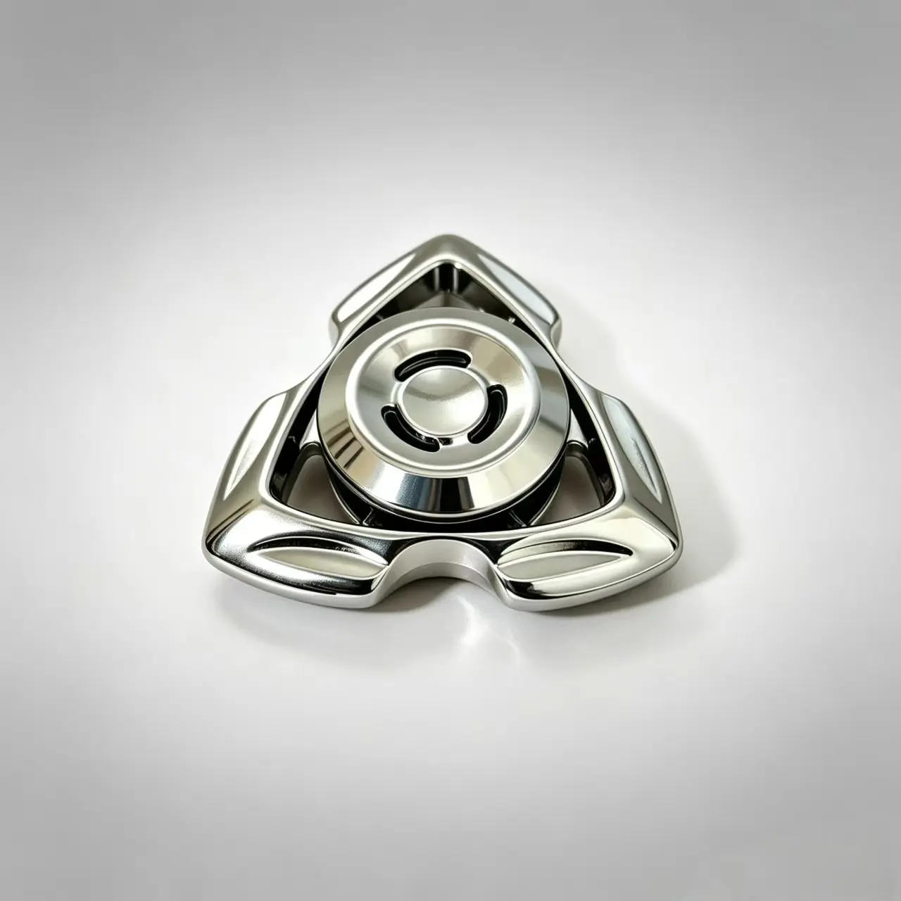 Zinc Alloy Hollow Triangle Gyro, Silent Long-Lasting Edc Stress Relief Toy, Portable Pocket Handheld Spinner, Fidget Spinners, Custom Logo Gift for Adults and Students