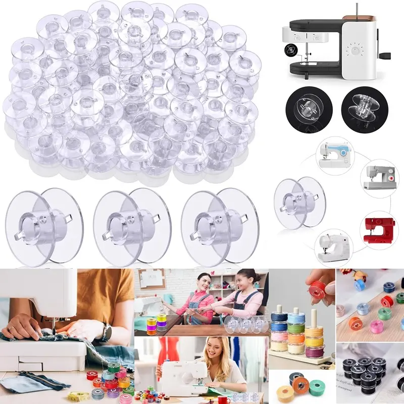 20/50/100 Pcs Bobbins, Bobbins for Brother Sewing Machine, Plastic Bobbin, Sewing Bobbins Class 15 Bobbins, Bobbins for Singer Sewing Machine Bobbins for Sin-ger/Bro-Ther