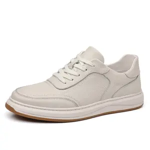 2026 latest model men's casual shoes, genuine leather breathable men's leather shoes, white sneakers, men's shoes