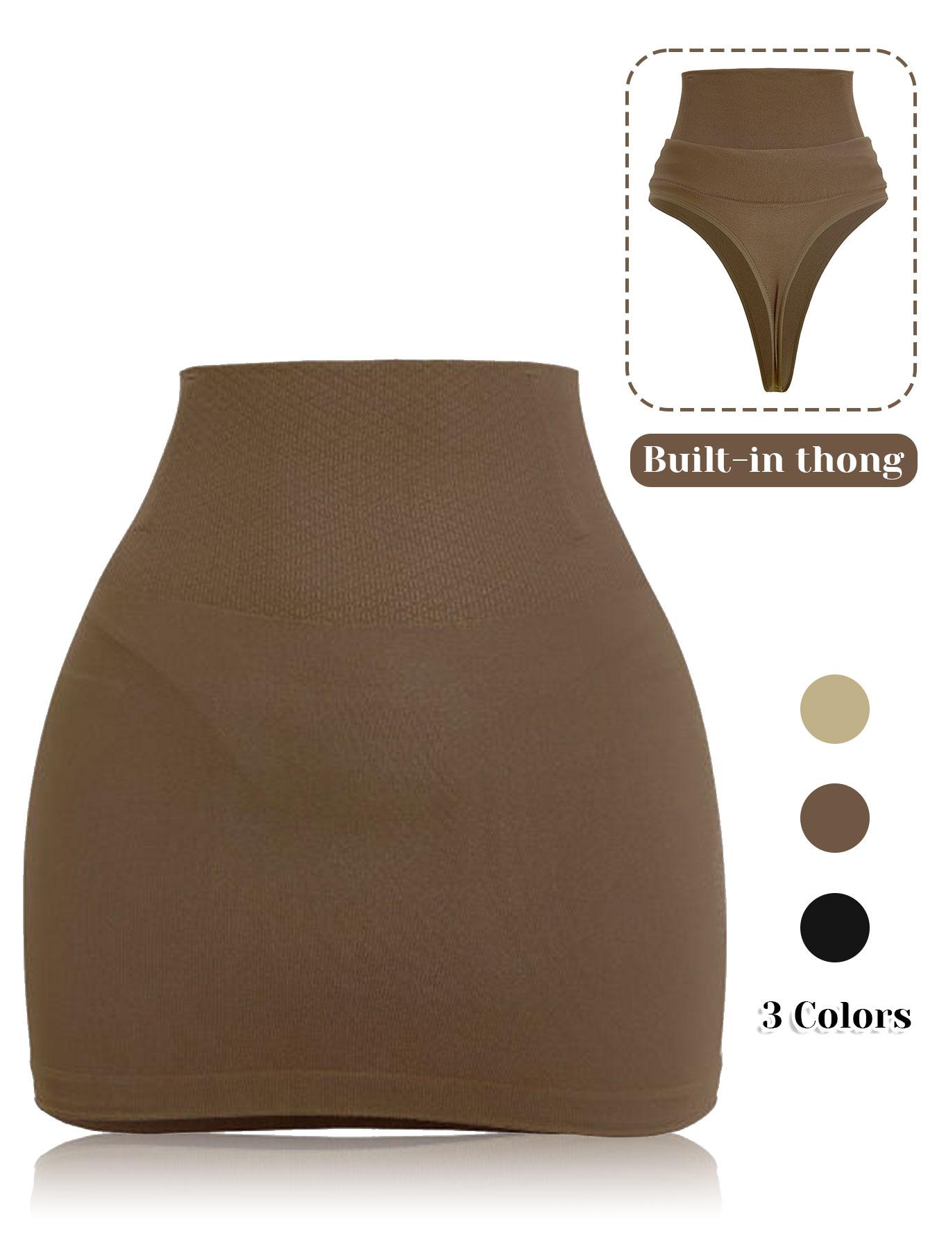 Women's Seamless Waist-Centric Bodycon Skirt, Underwear, High Elastic Comfort, Dual-Layered Compression, Anti-Slip Design, All-Season Wear