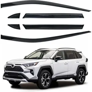 Side Window Visor 6 Piece Set for Toyota RAV4 2019 2020 2021 2022 2023 2024 Safe RAIN Out-Channel Guard Deflector Window Deflectors Vent Deflectors (for RAV4 19-25 6-Piece Set),in-channel