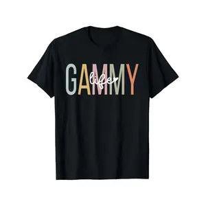 Gammy Life Gammy Grandma Gammy Grandmother T-Shirt,   T-shirts for Men Women,, breathable and comfortable, round neck, black, size S-XXXL, Fun printing, Summer gift, Retro street elements, Ideal gift for her  double    Vintage Metalcore Graphic