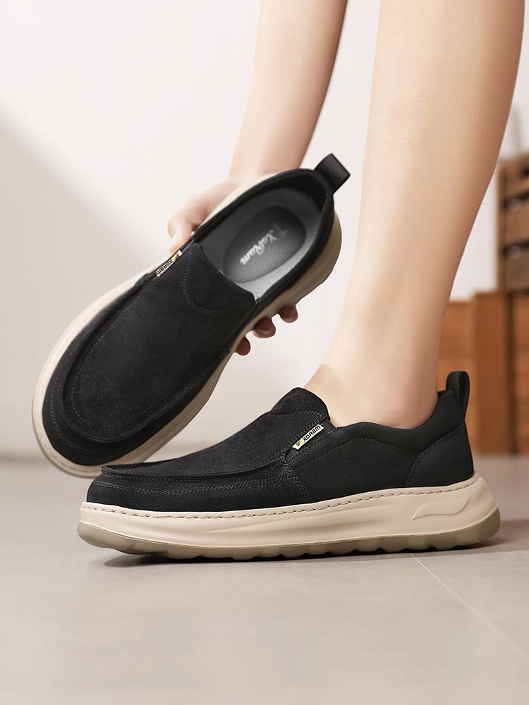 Men's Breathable Canvas Slip-Ons – Ultra Light, No Smell, Soft Sole Summer Shoes  5822