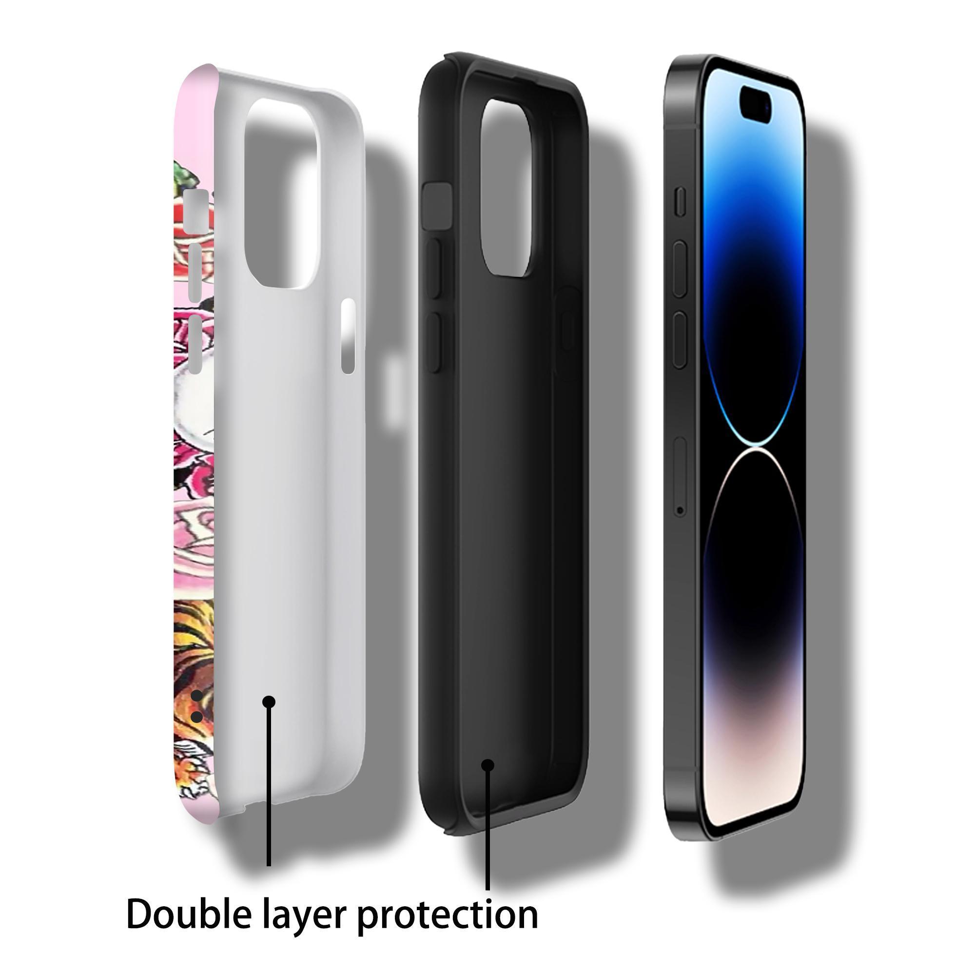 DarlingCase Durable Hardy-Inspired Protective Phone Case for iPhone 11, 12, 14, 15, 16, 17 Pro Max Stylish Y2K Aesthetic Accessories for Pro Max, Trendy Fashion for Enthusiasts