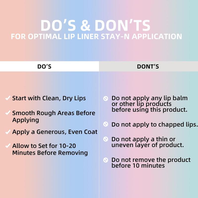 YOUNG VISION Lip Liner Pens with Upgraded Formula, 3 Counts/set Defines Lips with Smooth, Precise Color