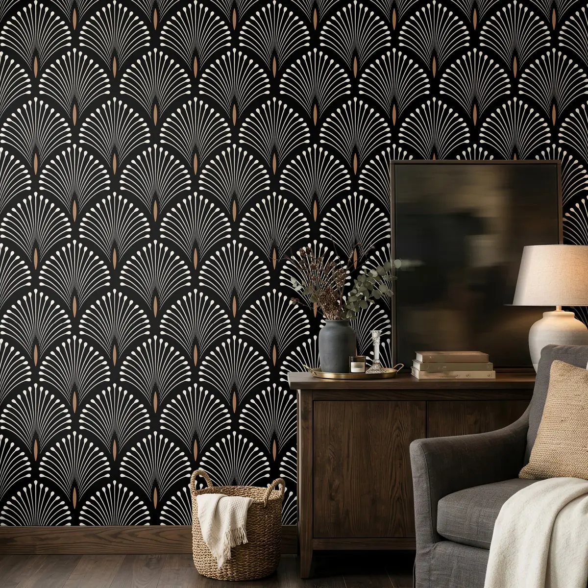 Self-Adhesive Geometric Wallpaper, Modern Minimalist Style, Removable, Moisture-Proof, for Living Room, Bedroom, Kitchen, Desk