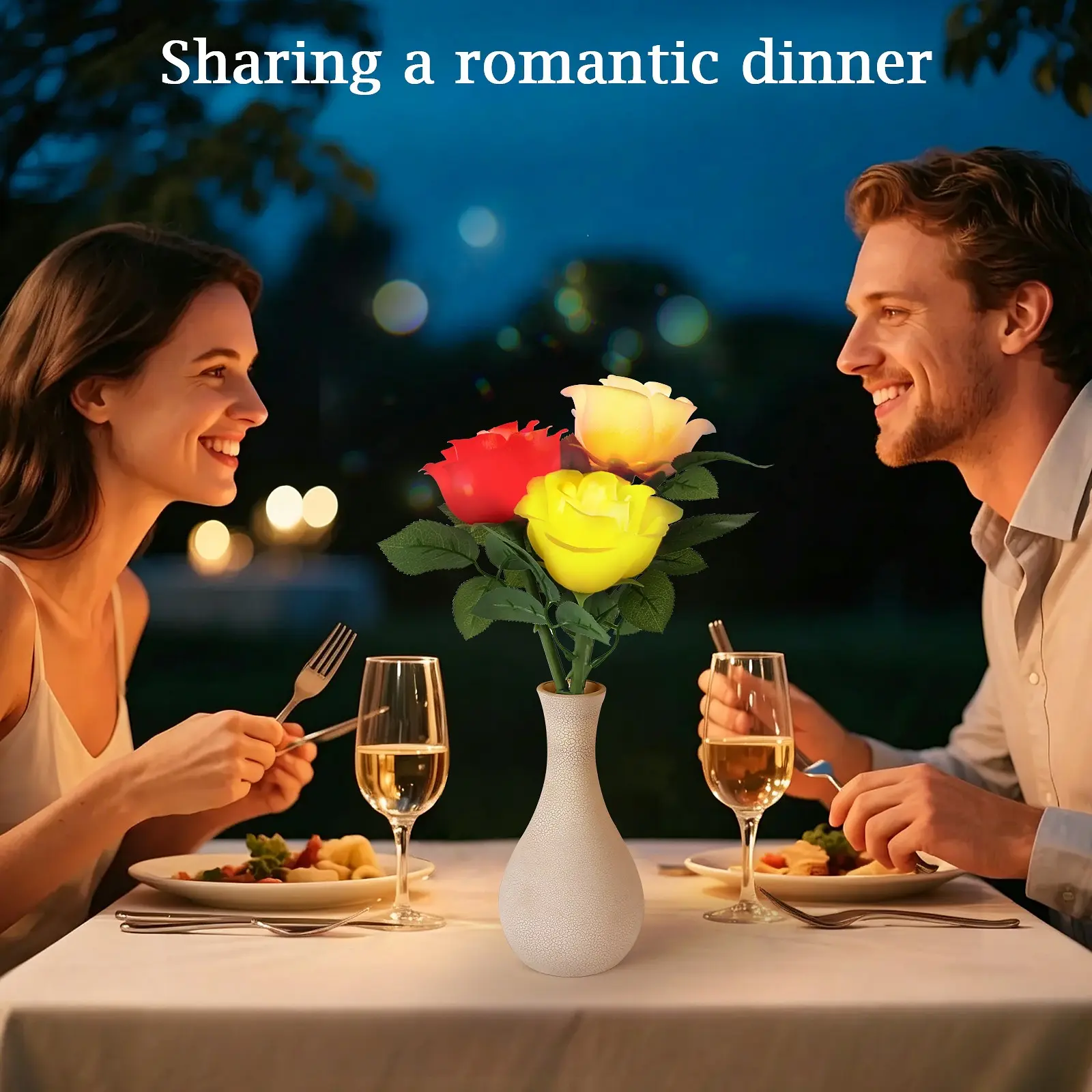 Auto Open Close Dynamic Rose LED Lamp With Remote Control Timer Touch Switch, Warm Ambient Indoor Decoration Light, Perfect Surprise Present For Her Anniversary