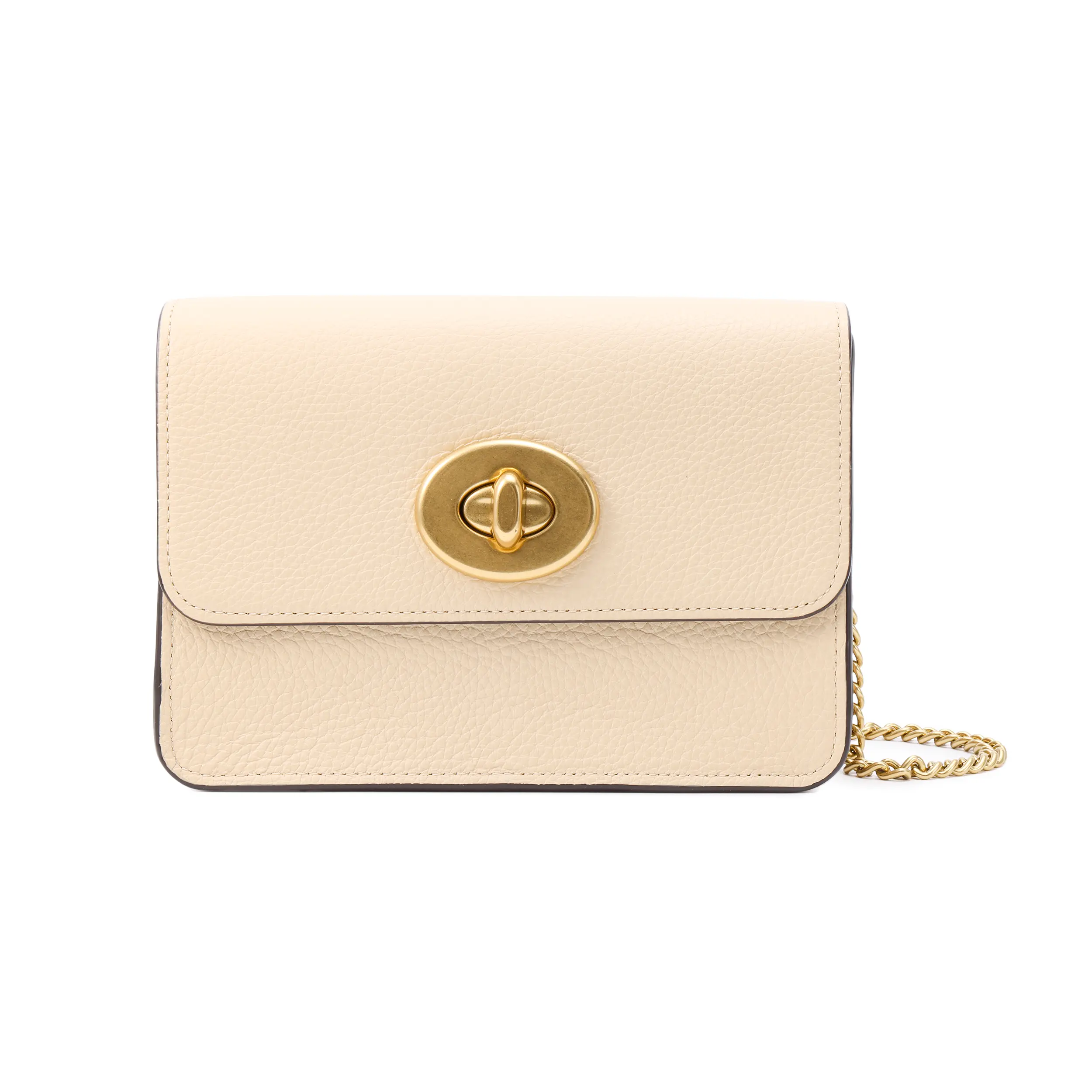 COACH x Jennifer Limited Edition Bowery 18 Satchel Bag for Women – Snake-Embossed Pebbled Leather with Turn-Lock Closure, Beige