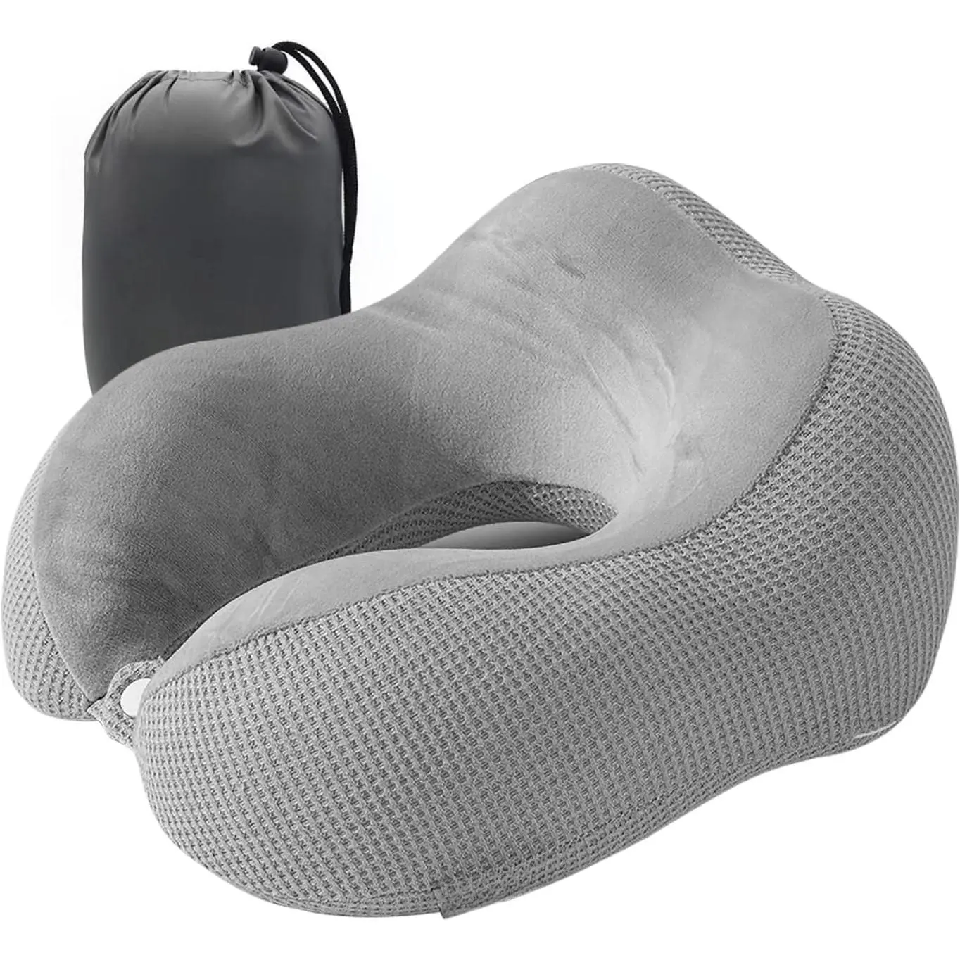 Travel Pillow -  Pillow for Traveling, Memory  Portable Support Pillow,Comfortable and Lightweight Quick Pack for Camping,Sleeping Rest Cushio (Gray)