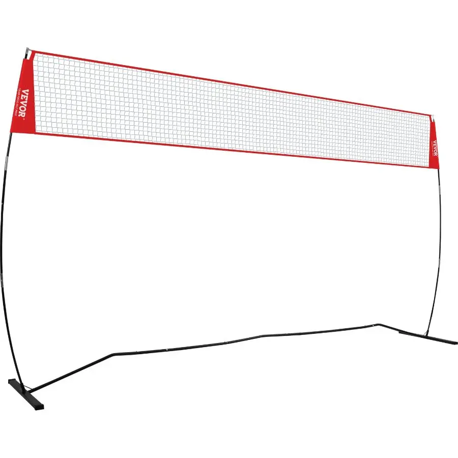 VEVOR Freestanding Volleyball Training Net - Outdoor & Indoor Use, Adjustable Height Portable Net System with Carrying Bag, Professional Practice Trainer for Hitting, Serving Drills, Nets
