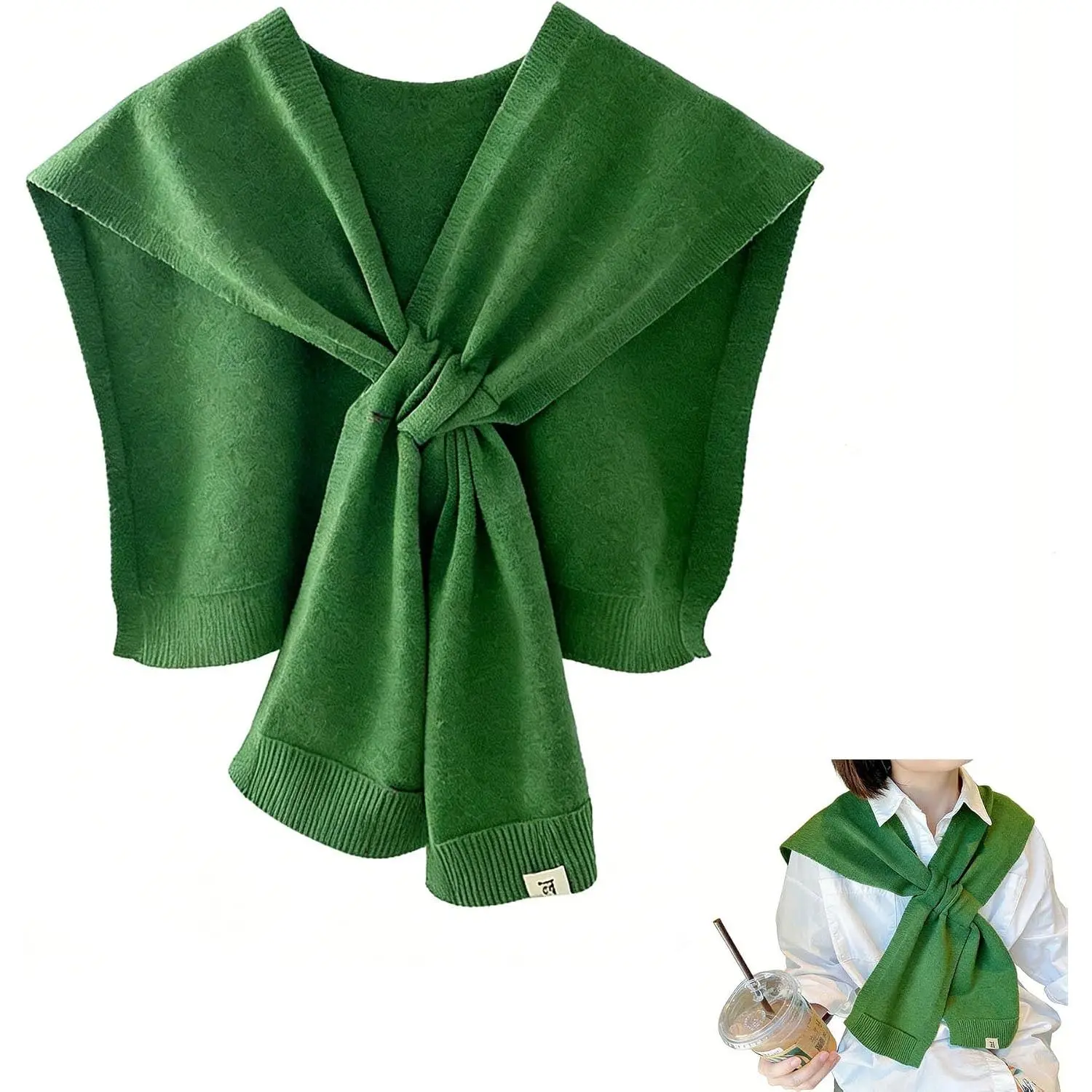 Women's Fashion Knitted Shawl Sweater Shawl Wraps Travel Casual Scarf Cape  Tops for Women Daily Out Side