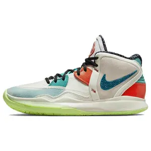 Nike Kyrie Infinity CNY Basketball Shoes for Men and Women – Round Toe, Comfortable Knit-TPU Leather, Cushioned, Non-Slip, Durable, Mid-Top, White and Green Verifiable, with credentials and supporting global authentication