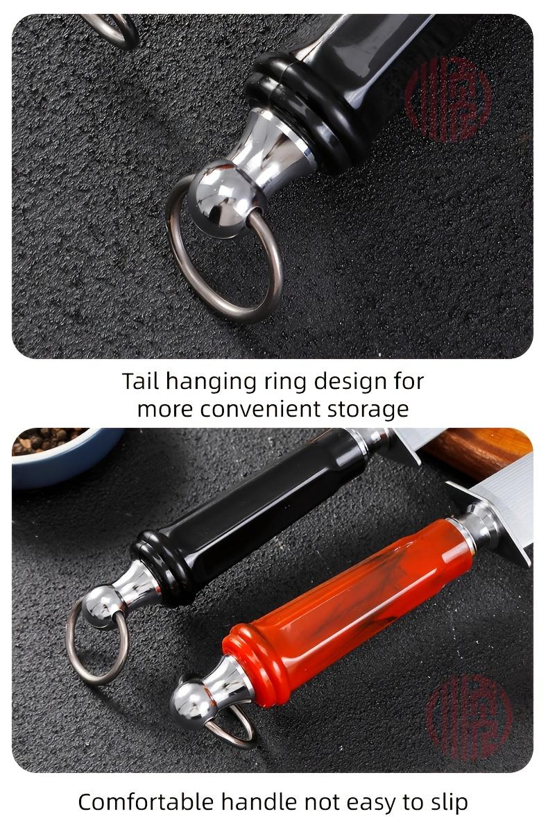 2025 New Design Oversize Flat Sharpener Steel Heavy-Duty Honing Rod, 12-Inch (35mm Wide), No Electricity Needed-Durable Metal Construction- for Home, Restaurant, Commercial Kitchens, Sharpening Tool, Ergonomic ABS Handle, Sturdy Construction