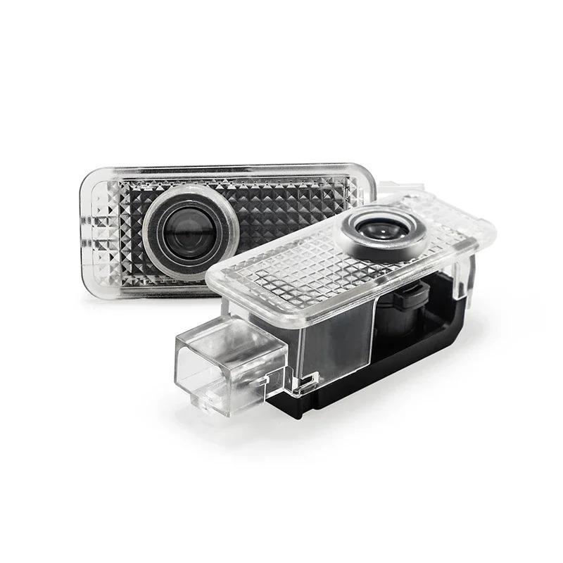 2Pcs LED HD Wireless Car Door Welcome Light Projector Lamps for Audi A3 A4 A6 A5 Q5 A1 Q7 Q3 Q2 Q8 A7 A8 TT S1 SQ5 RSQ3