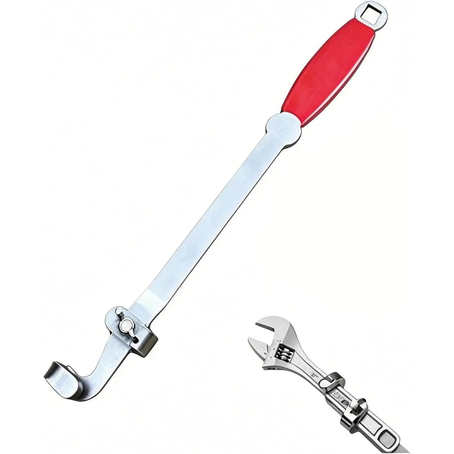 Wrench Extender Tool Heavy Duty Steel 15.5 inches Long Extension Wrenches Bar for Professional Mechanics DIY Handyman Tighten Nuts  (YB-Red)