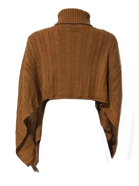 Women's Fashionable Loose-Fit Short Knitted Sweater Top, Knitwear, New European Style Shawl Collar Design, Perfect for Casual Wear