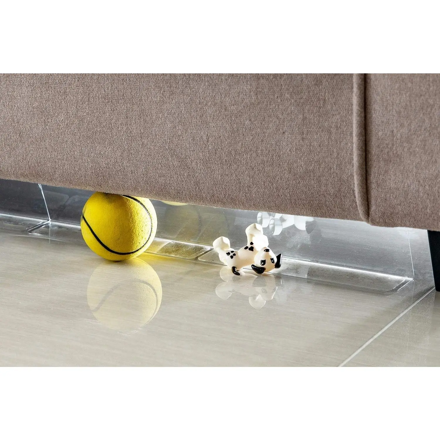 Clear Under Couch Blockers - Stop Toys from Going Under Couch Sofa Bed and Other Furniture - Suit for Hard Surface Floors Only
