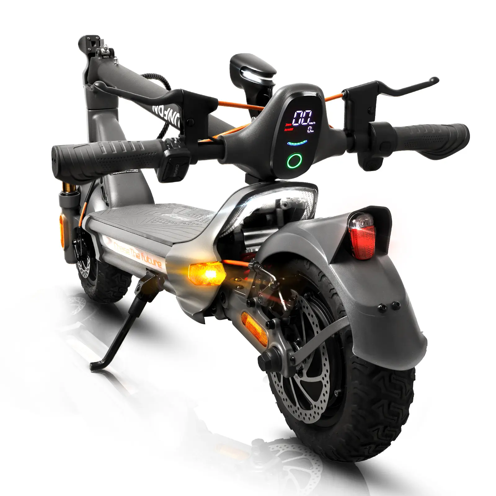 CUNFON RZ800 Adult   1200W Motor, Folding Design, 50 mi Range, 10.5" Off-Road Tires, 31 Mph Max Speed, Fingerprint Unlock, App Controller powerful electric scooter