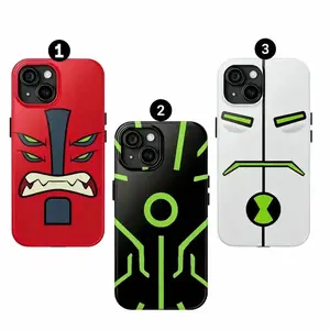 Ben 10 Themed Rugged Phone Case — Featuring "Four Arms" and Ben Tennyson cartoon graphics; a stylish protective case compatible with iPhone 11–17 Pro Max/Plus series, Samsung Galaxy S23 series, and more.