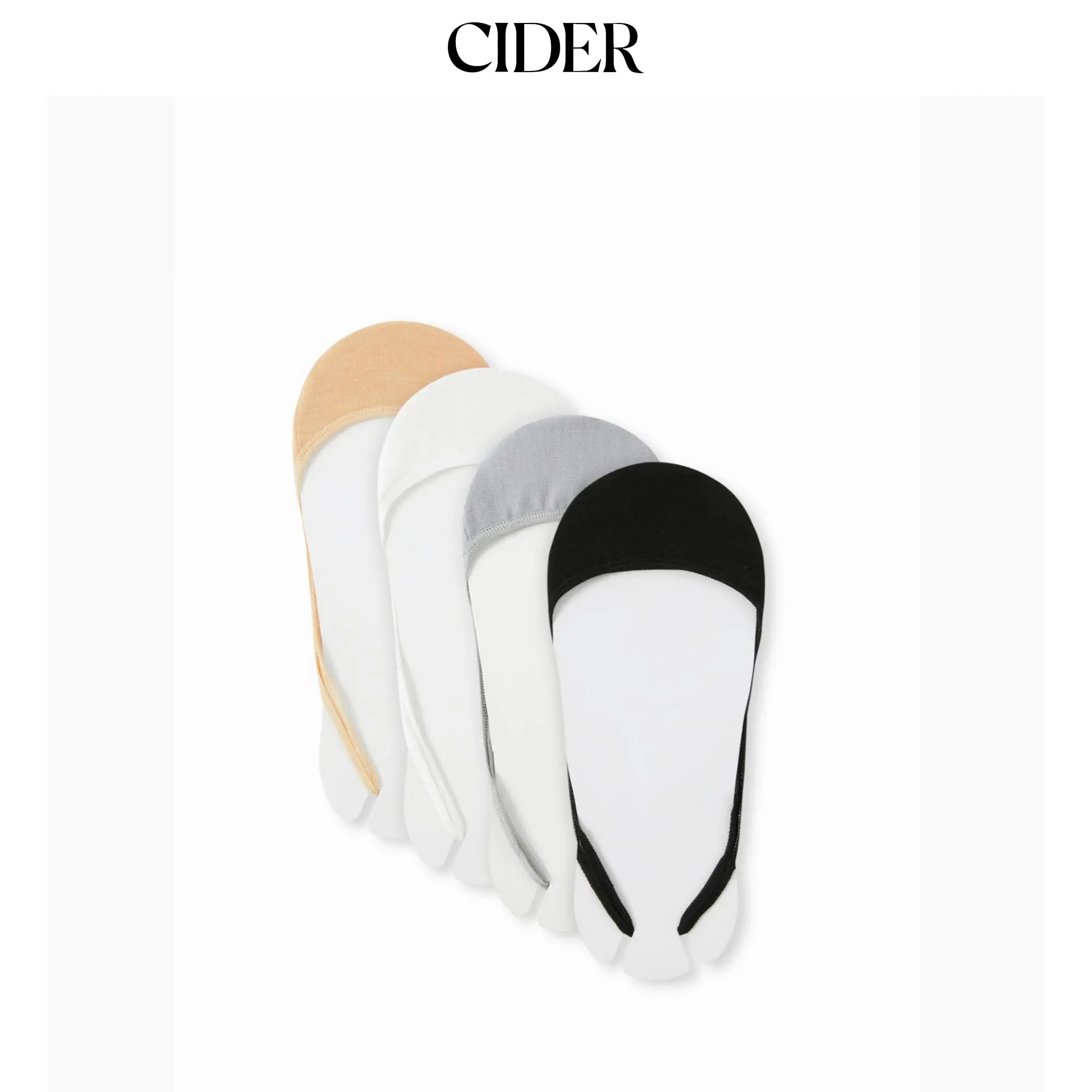 Cider 4 PAIRS CLASSIC INVISIBLE SOCKS SET