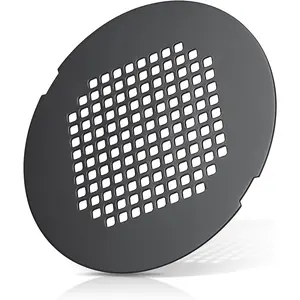 Shower Drain Cover, Shower Drain Hair Catcher Snap-in Replacement Strainer, Matt Black Round Grate, Drain Protector Designed for 4.25" D Standard Round Shower Drains