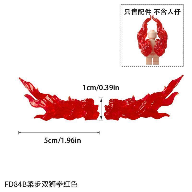 FD84A-G Double Lion Fist Special Effect Piece Anime Figure Battle Scene Special Effects Decoration Toy No Including Figure popular