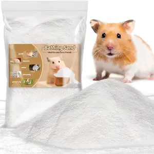 Sukh 14 OZ Hamster Sand Bath - Whit Fine Sand Hamster Bedding Reptile Silica Sand Gerbil Hideout for Hamster Squirrel Guinea Pig Rabbit Chinchillas Gerbil Syrian Mice Small Animals Small Pets