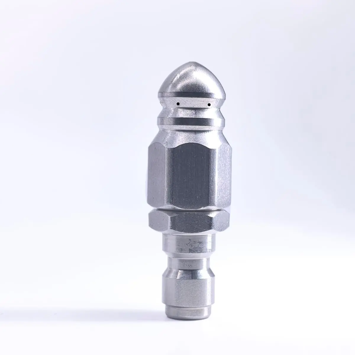 Sewer Jetter Nozzle, High  Drain Jetter Hose Nozzle, With Stainless Steel 1/4''  Connector, 5000 PSI