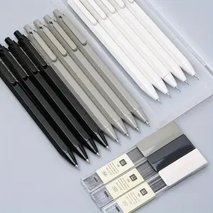 3-Pack automatic pencil set with 3 boxes of 0.5mm 60 HB pencil lead for a beautiful appearance, perfect for writing - office or school, back-to-school season